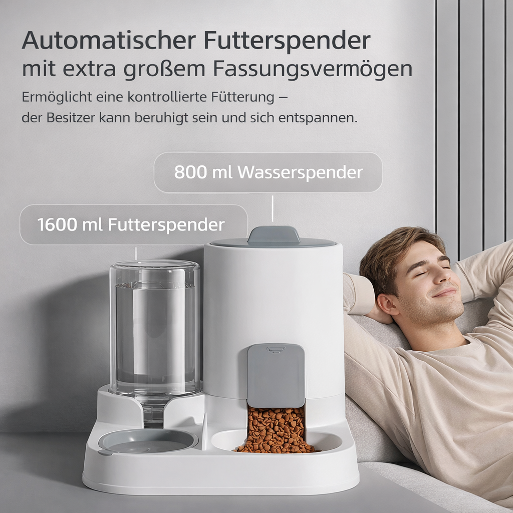 2-in-1 Futter- & Wasserspender